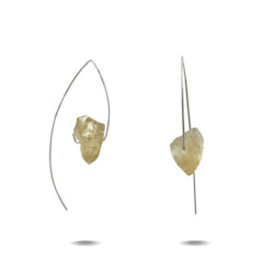 Lorelai | Sterling Silver Citrine Hook Earrings