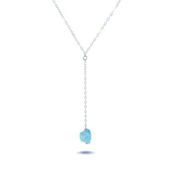 Lucia Drop | Sterling Silver Quartz Crystal Drop Necklace