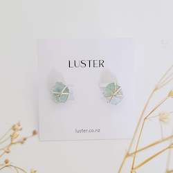 Limited Edition | Aquamarine Sterling Silver Wrapped Studs