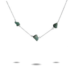 Jewellery: Lola | Silver Amazonite Choker Necklace