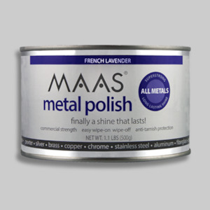 MAAS Metal Polish: 500g Large Tin french lavendar