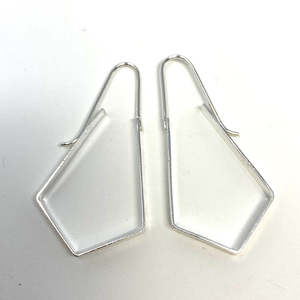 Maca Metals 'NSH' Earrings Sterling Silver, Small