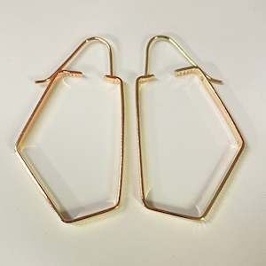 Maca Metals 'NSH' Earrings in 9k Gold