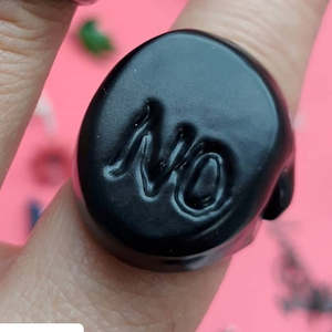 Jewellery: "If 2020 was a Ring" Oval in Matt Black