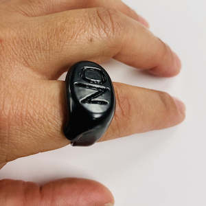 "If 2020 was a Ring" Oblong in Matte Black