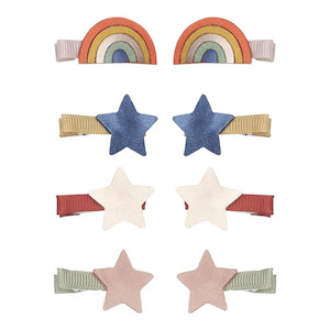 Mini Hair Clips - Over The Rainbow