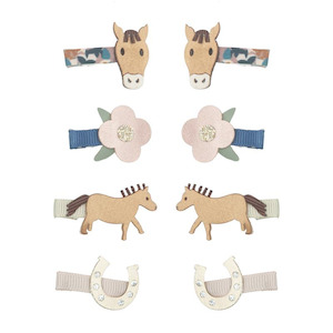 Mini Hair Clips - Horsing Around