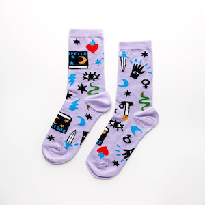 Women's Sized Socks - Mystic Spells