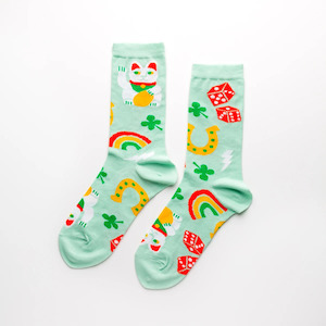 Women's Sized Socks - Lucky Cat