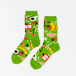 Women's Sized Socks - Fruits