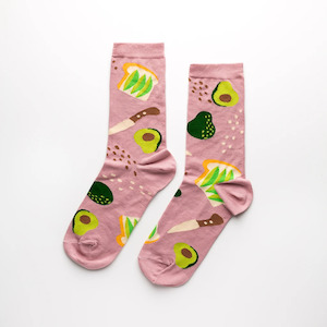 Women's Sized Socks - Avocado Toast