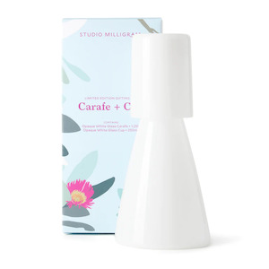 Carafe 725mL & Cup Gift Set - Opaque White