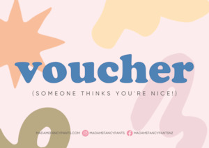 Madame Fancy Pants Digital Gift Voucher