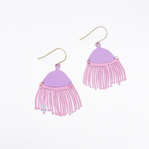 Mini Gum Blossoms Earrings - Lilac & Peach Fuzz