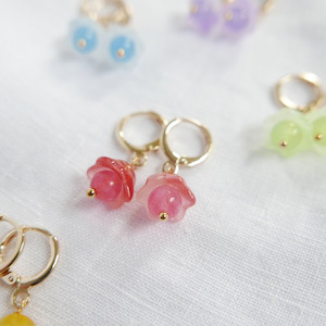 Sun Flower Earrings - Rose