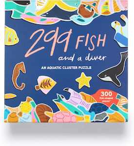 Cluster Puzzle - 299 Fish & a Diver