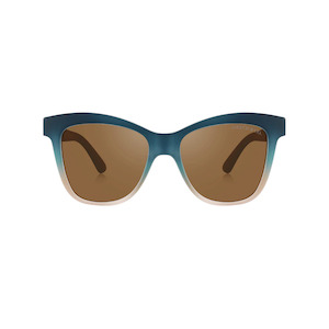 Polarized  Adult Wayfarer Sunglasses - Desert Teal Ombre