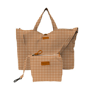 Atlas Tote Bag - Sienna Gingham