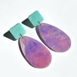 Clothing accessory: Storm Earrings - Lavender