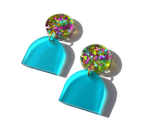 Clothing accessory: Earry Fairy Earrings - Teal