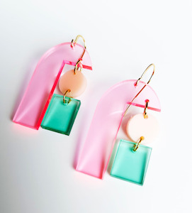 Clothing accessory: Limelight Earrings - Pink