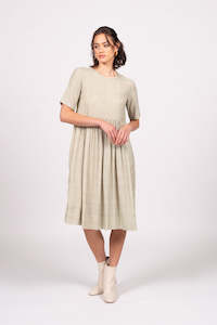 Otama Dress - Sage Grid