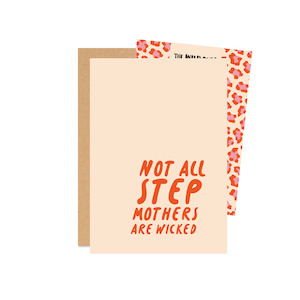 Clothing accessory: Step Mother's Day Card