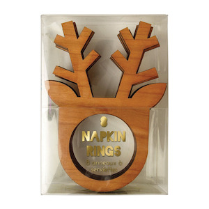 Christmas Napkin Rings - Deer