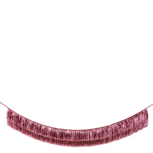 Pink Tinsel Fringe Garland