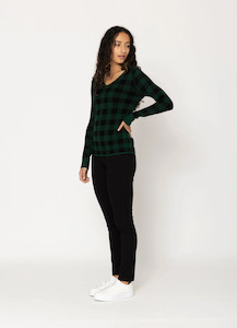 Clothing accessory: Veer Top - Green Check