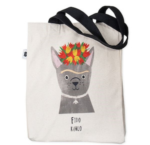 Canvas Tote - Fido Kahlo