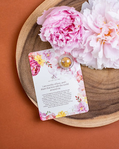 Blooming Tea Ball Affirmation Card