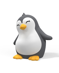 Squishy Rechargeable USB LED Night Light - Ping the Penguin