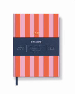 2025 Kaleido A6 Diary - Candy Stripe