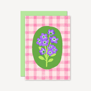 General Card - Floral Gingham