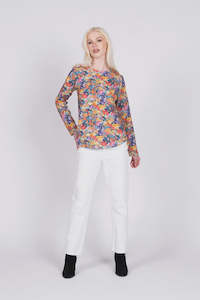 Emilia Long Sleeve Top - Aurora Floral