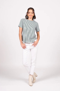 Emilia Top Short Sleeve - Evergreen