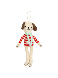 Clothing accessory: Christmas Decoration - Stripy Dog