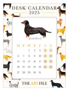 Clothing accessory: 2025 Desk Calendar - Dogs