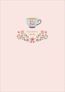 Tea-Riffic Mum Card & Pin