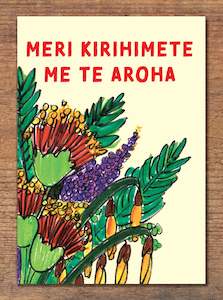 Meri Kirihemete me te aroha Christmas Card