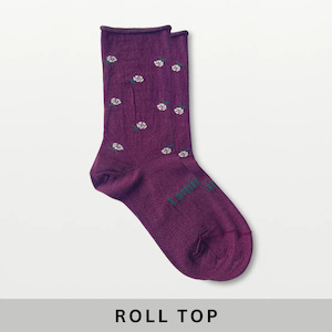 Roll Top Crew Socks - Glad