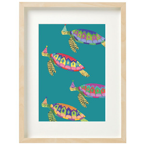 Clothing accessory: Art Print - Sea Turtles A3