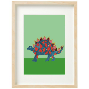 Clothing accessory: Art Print - Dinosaur Roar A3