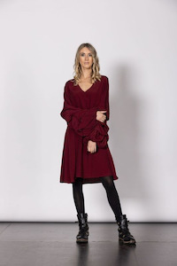 Love Story Reversible Dress - Merlot