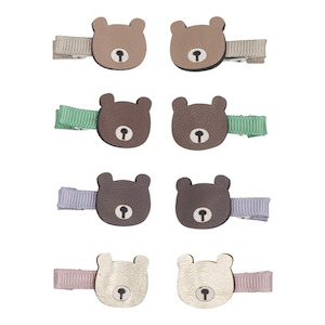 Clothing accessory: Mini Hair Clips - Billy Bear