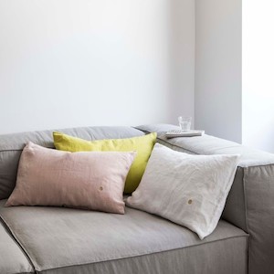 Soft furnishing: Hemp Cushion 40 x 60cm in Blush (out of stock)