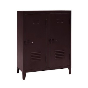 Tolix Low Locker in Dark Chocolate