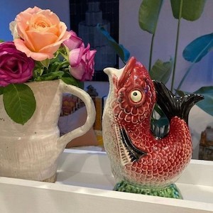 Soft furnishing: Bordallo Pitcher Ricardo Fish (sold out)