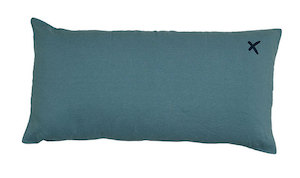 Soft furnishing: Large Pure linen Lovers cushion in Mineral 55 x 110cm (available to order)